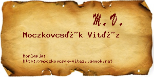 Moczkovcsák Vitéz névjegykártya